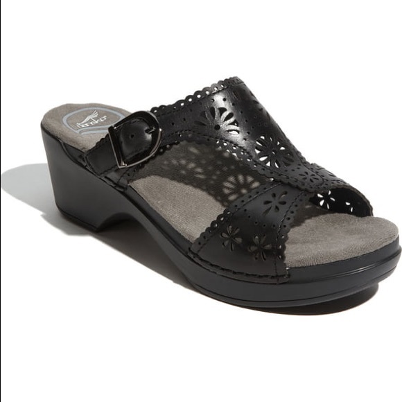 dansko black sandals